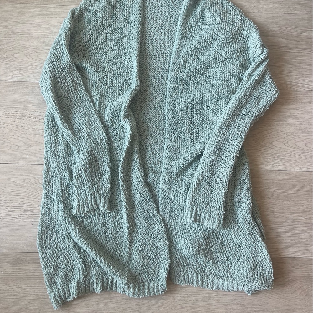 Knit Open-Front Cardigan Sweater